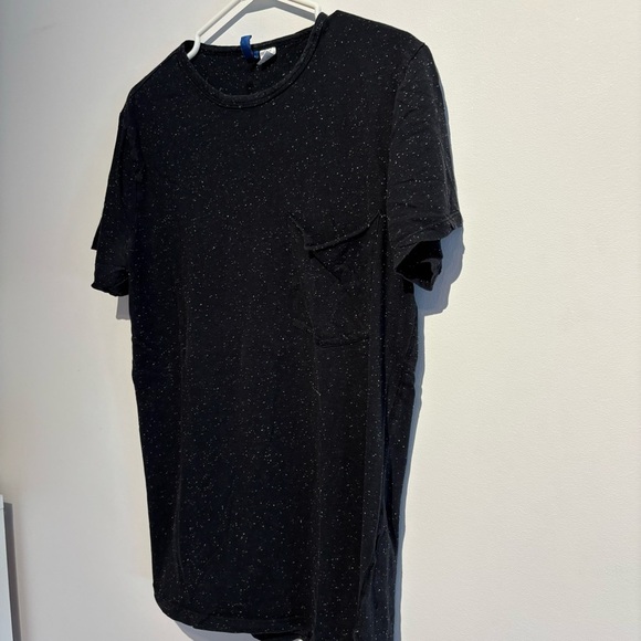 H&M Divided T Shirt  Black with White Dots Medium Mens - Picture 4 of 6